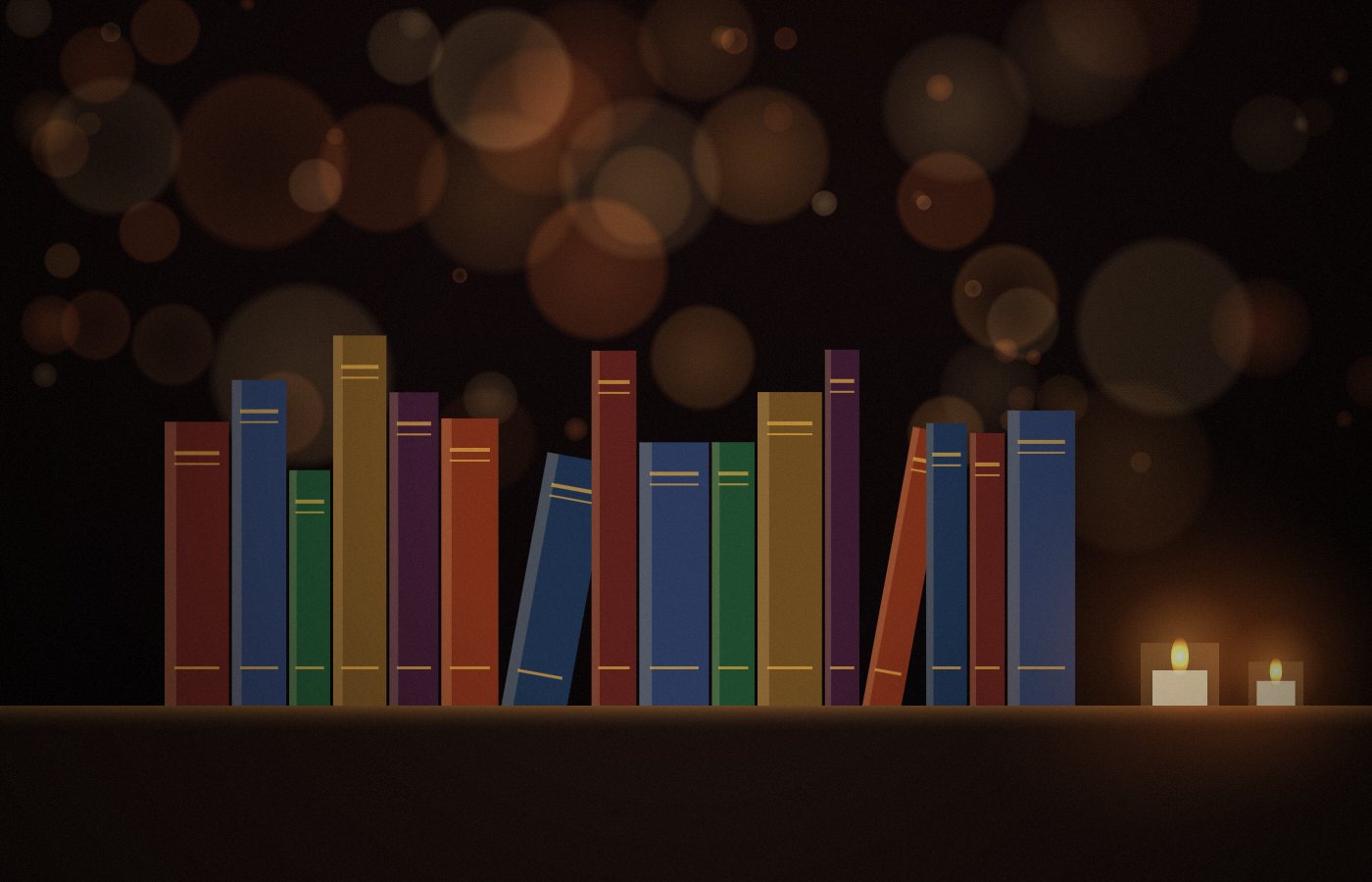 Bookshelf by candlelight – book club visits